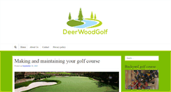 Desktop Screenshot of golfdeerwood.com