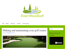 Tablet Screenshot of golfdeerwood.com